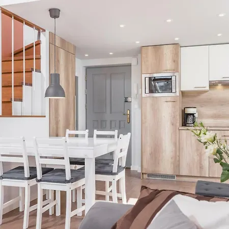 Cheerful Air Conditioned With Mezzanine And Parking - Old Town アパート クラクフ